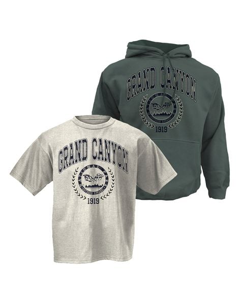 Grand Canyon Exiter Hooded Sweatshirt & T-Shirt Combo