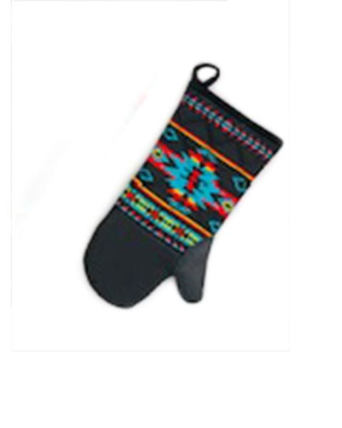 Turquoise Arrows Oven Mitt