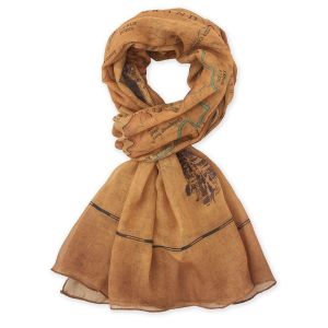 Grand Canyon Map Scarf