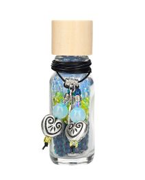 Bead Bottle with Feather Charm